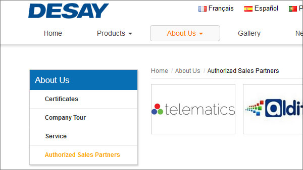 Desay Intelligent Technology · Our Authorized Sales Partners