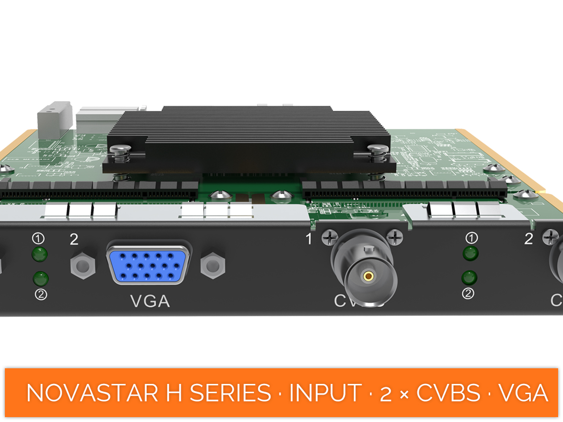 NovaStar COEX · H Series · input cards · 2 × vga · 2 × cvbs
