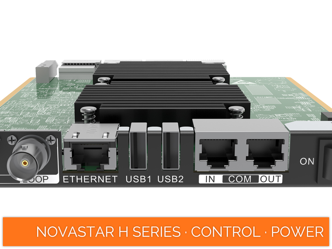 NovaStar COEX · H Series · power · ethernet · genlock · rs232n